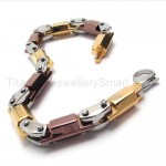 Titanium Three-tone Modules Link Bracelet 18056