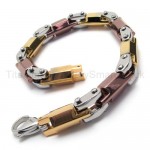 Titanium Three-tone Modules Link Bracelet 18056