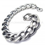 Titanium Twisty Oval Curb Link Bracelet 18214