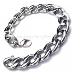 Titanium Twisty Oval Curb Link Bracelet 18214