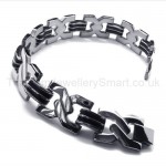 Titanium Two-tone X Link Bracelet 18305