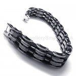 Titanium Two-tone Link Men's Bracelet 18307