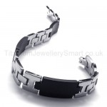Titanium H-Link Cool Men's Bracelet 18313