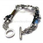 Beautiful Women's Titanium with Diamond Bracelet 18314