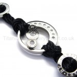 New Womens Adjustable Stylsih Titanium Inlay Diamond Bracelet 18346