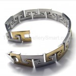 Titanium Two-tone Tightly Coupled Link Bracelet 18357