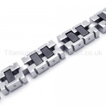 Polished Titanium Men's Bracelet 18508
