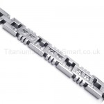 With Diamond Titanium Trendy Men's Bracelet 18509