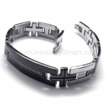 Great Wall Series Titanium Cross Link ID Bracelet 18625