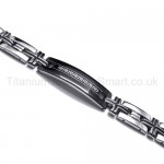 Great Wall Series Titanium Cross Link ID Bracelet 18625