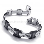 Great Wall Series Titanium Engraved Twig Bracelet 18627