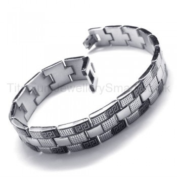 Great Wall Series Mens Titanium Bracelet 18629