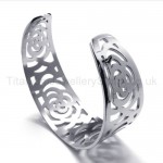 Titanium Hollow Cuff Bracelet 18661