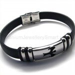 Titanium Leather Swallow Bracelet 18803