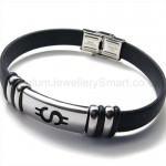 Titanium Leather $ Mens Bracelet 18804