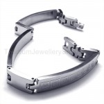 Polished Silver Titanium Bracelet 19053