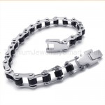 Titanium Black Bicycle Link Bracelet 19205