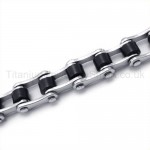 Titanium Black Bicycle Link Bracelet 19205