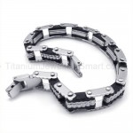 Lovers Womens Titanium Single Row Bracelet 19208