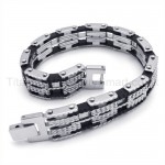 Lovers Mens Titanium Double Row Bracelet 19209