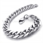 Titanium Square Curb Link Bracelet 19213