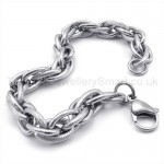 Polished Titanium Curb Link Bracelet 19214