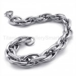 Polished Titanium Curb Link Bracelet 19214