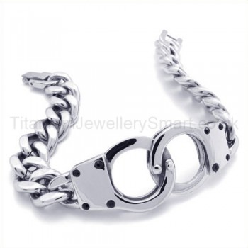 Titanium Handcuffs Bracelet 19352