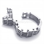 Silver Titanium Multi-Layer Bracelet 19428