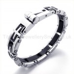 Titanium Cross Link Bracelet 19464