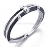 Mens Pure Titanium Sawtooth Bracelet 19467