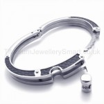 Mens Pure Titanium Sawtooth Bracelet 19467