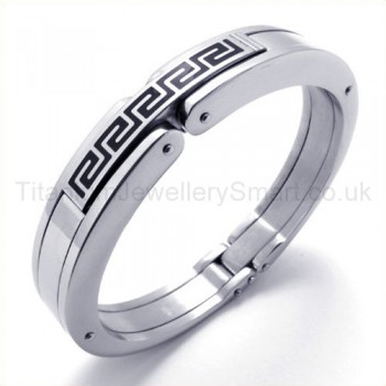 Mens Titanium Open Bracelet 19468