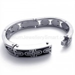 Mens Titanium Cross Patterns Bracelet 19469