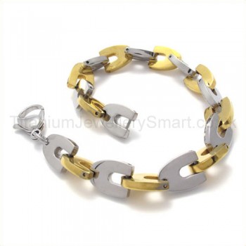 Titanium Two-tone U-LIink Bracelet 19551