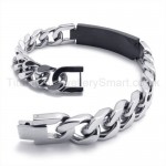 Fashion Titanium Black ID Bracelet 19587