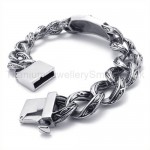 Retro Titanium Cross Mens ID Bracelet 19709