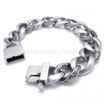 Retro Titanium Twisty Rings Link Bracelet 19712