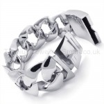 Mens Polished Titanium Bracelet 19714