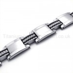 Titanium Groove Mens Bracelet 19783