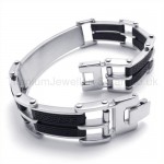 Great Wall Patterns Titanium Men's Bracelet 19785