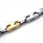 New Stylish Gold Titanium Bracelet 19787