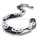 Black Mens Supreme Stylish Titanium Bracelet 19789