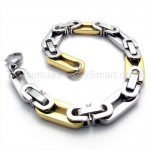 Gold Mens Supreme Stylish Titanium Bracelet 19790