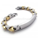 Fashion Mens Titanium ID Bracelet 20026