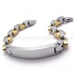 Fashion Mens Titanium ID Bracelet 20026