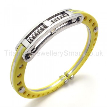 Limited Yellow Titanium Spring Bracelet 20074