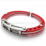 Limited Womens Red Titanium Spring Bracelet 20075