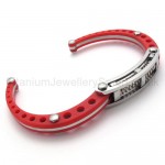 Limited Womens Red Titanium Spring Bracelet 20075