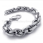 Silver Chain Titanium Bracelet 20078